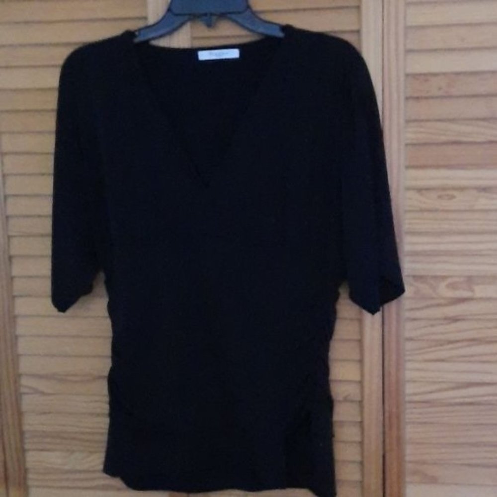 Vertigo Paris V Neckline Side Ruching Tunic